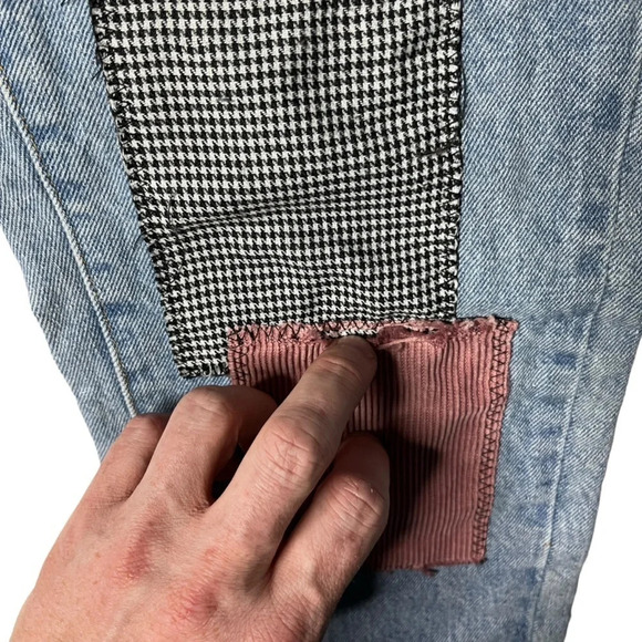 POL (Anthropologie) Patchwork Light Wash Ankle Jeans Size Small - Picture 10 of 14